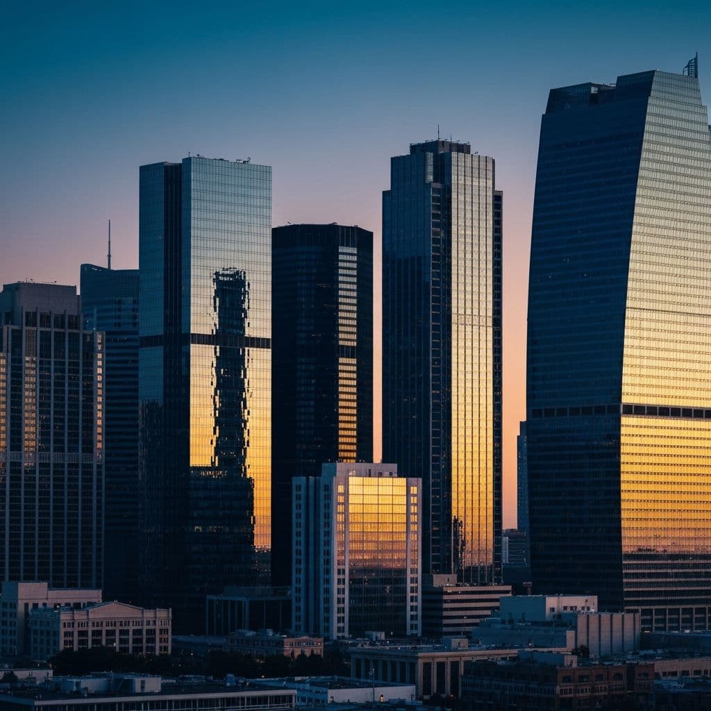 City skyline representing M&A opportunities