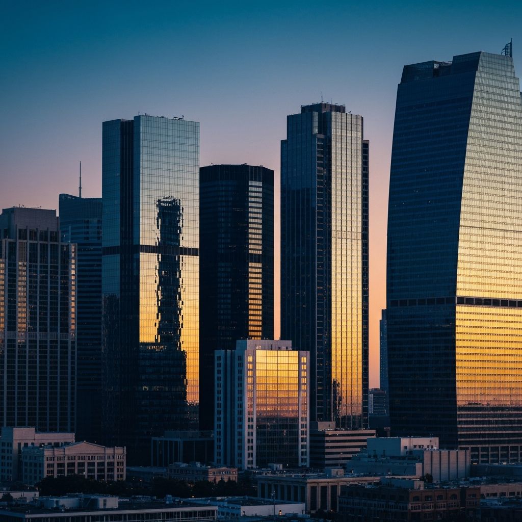 City skyline representing M&A opportunities